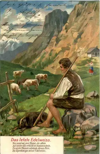 Das letzte Edelweis - Prägekarte -227042