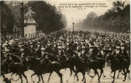Paris - Visite de SM Alphonse XIII -227878