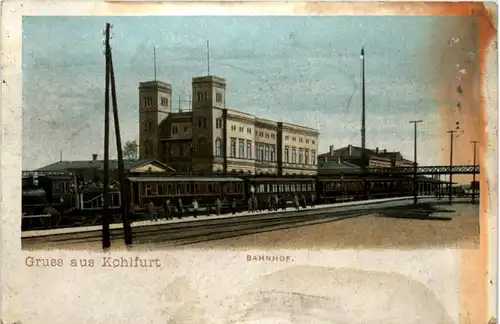 Gruss aus Kohlfurt - Bahnhof - Wegliniec -227304