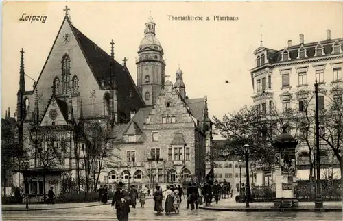 Leipzig - Thomaskirche und Pfarrhaus -226910