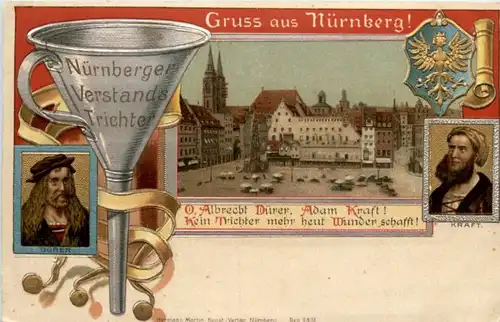 Gruss aus Nürnberg - Litho -226958