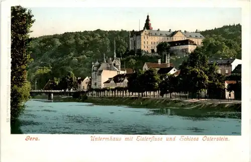 Gera - Untermhaus mit Elsterfluss -227254