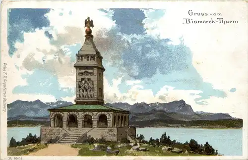 Starnberger See - Leoni - Bismarck Denkmal -266788
