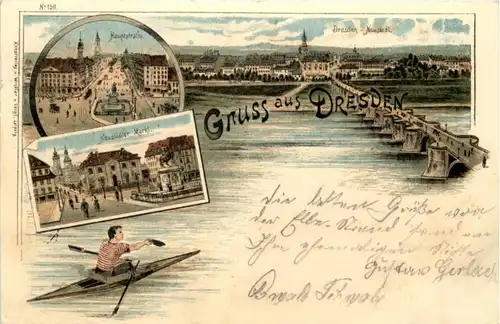 Gruss aus Dresden - Litho -226264