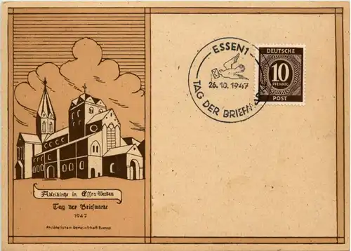 Essen Werden - Tag der Briefmarke 1947 - Sonderstempel -227226