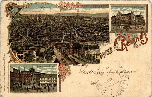 Gruss aus Chemnitz - Litho -228126