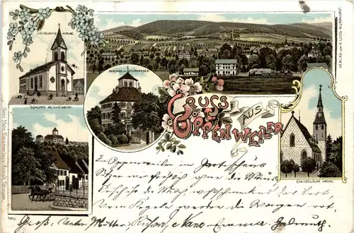 Grussaus Oppenweiler - Litho -229068