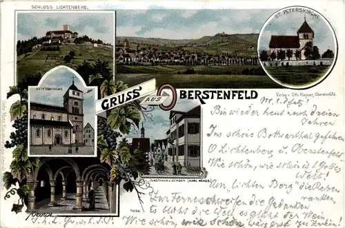 Gruss aus Oberstenfeld - Litho -229024