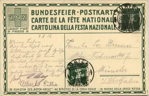 Bundesfeier Postkarte 1912 -228044