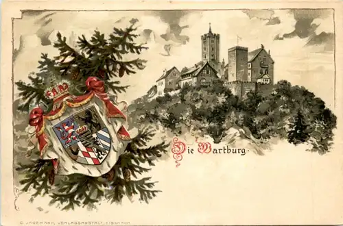 Die Wartburg - Litho -226828