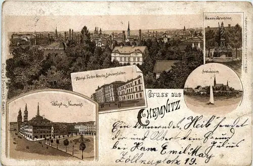 Gruss aus Chemnitz - Litho -228120