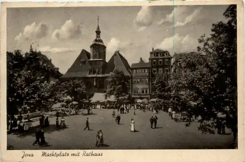 Jena - Marktplatz mit Rathaus -267566