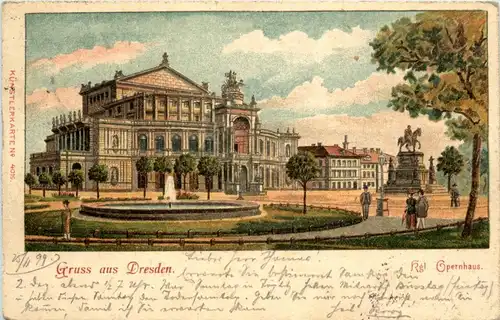 Gruss aus Dresden - Opernhaus -228618