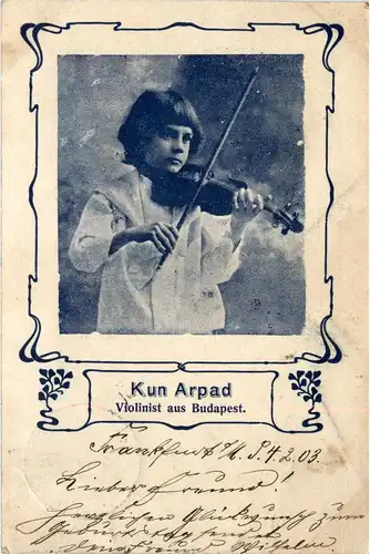 Kun Arpad - Violinist aus Budapest - Geige -229230