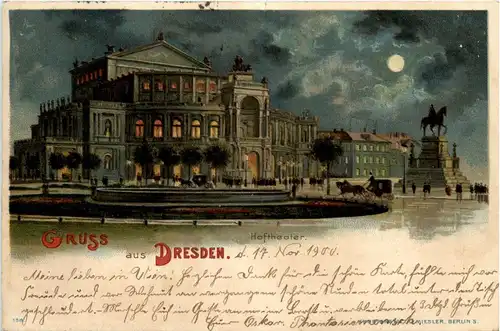 Gruss aus Dresden - Litho -228514