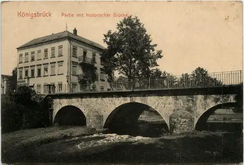 Königsbrück - Partie mit historischer Brücke -229758