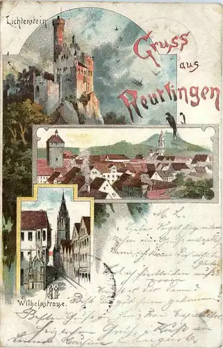 Gruss aus Reutlingen - Litho -229866