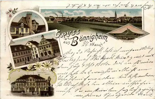 Gruss aus Bönnigheim - Litho -229138