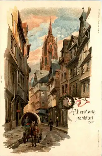 Frankfurt - Alter Markt - Litho -229900