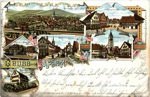 Gruss aus Sulzbach - Litho -228966