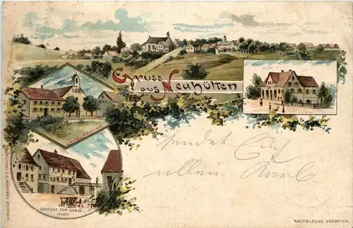 Gruss aus Neuhütten - Litho -229030