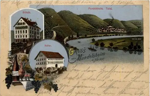 Gruss aus Mundelsheim - Litho -229132