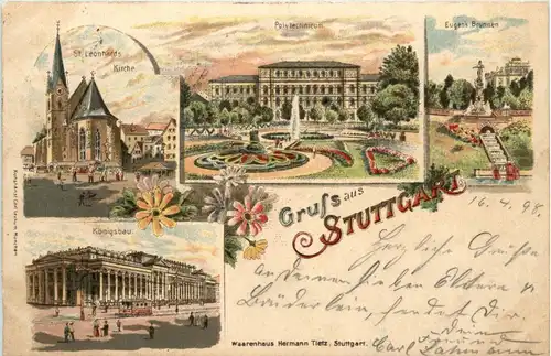 Gruss aus Stuttgart - Litho -229448