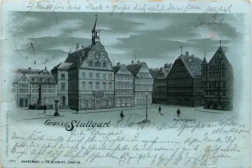 Gruss aus Stuttgart - Litho -229446