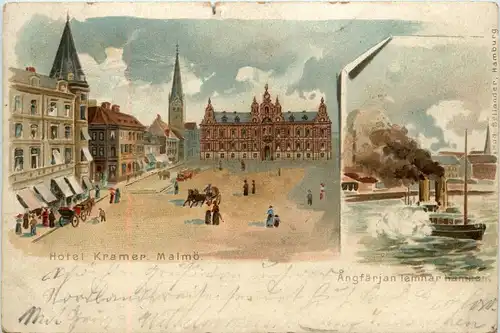 Malmö - Hotel Kramer - Litho -229238