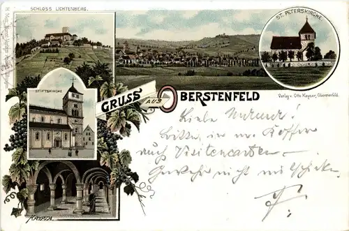 Gruss aus Oberstenfeld - Litho -229026