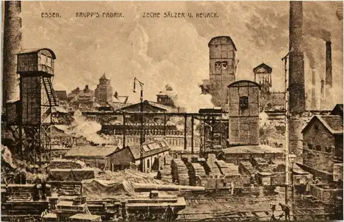 Essen - Krupps Fabrik - Zeche Sälzer -230388