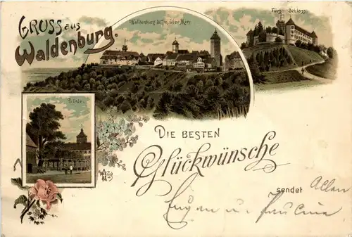 Gruss aus Waldenburg - Litho -229106