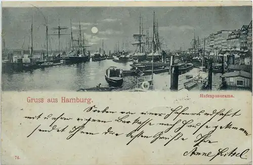 Gruss aus Hamburg - Hafenpanorama -229600