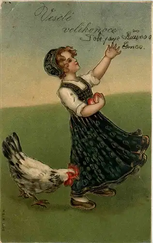 Ostern - Chicken - Prägekarte -230676
