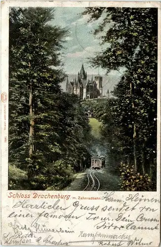 Schloss Drachenburg mit Zahnradbahn -230256