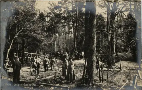 Beim Knüppeklamm Bau - Feldpost -230028