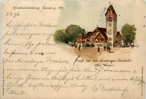 Landesaustellung Nürnberg 1896 mit Sonderstempel -229818