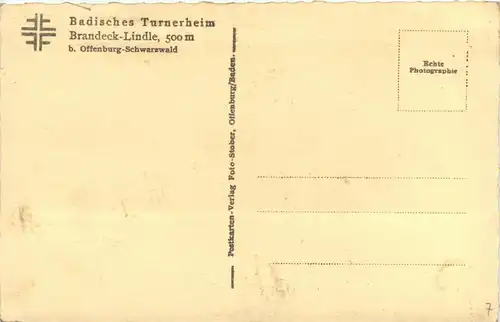 Offenburg - Badischer Turnerheim Brandeck Lindle -230450