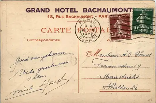 Paris - Le Grand Hotel Bachaumont -230042