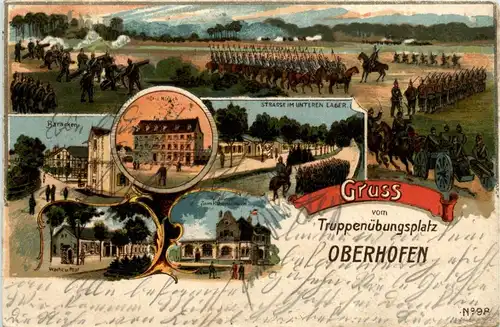 Truppen Übungsplatz Oberhofen - Litho -230598
