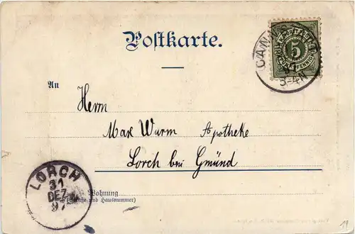 Gruss aus Stuttgart - Litho -229452