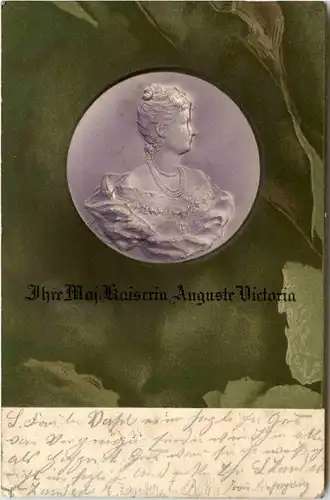 Kaiserin Auguste Victoria - Prägekarte -230780