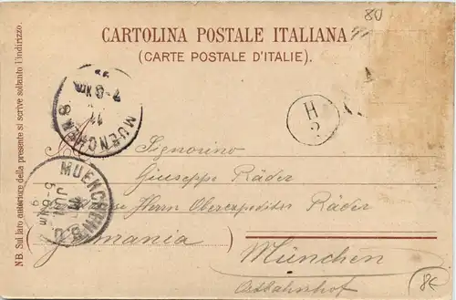 Napoli - El Vesuvia nel 1872 -270304