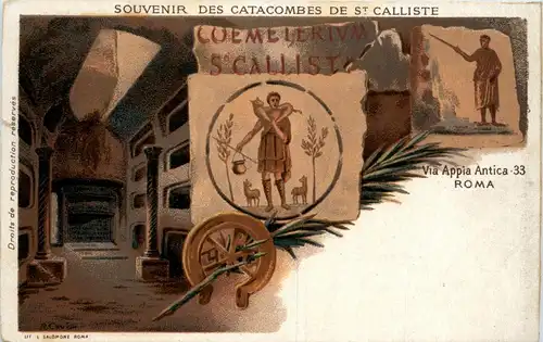 Roma - Souvenir des Catacombes de St. Calliste -370366