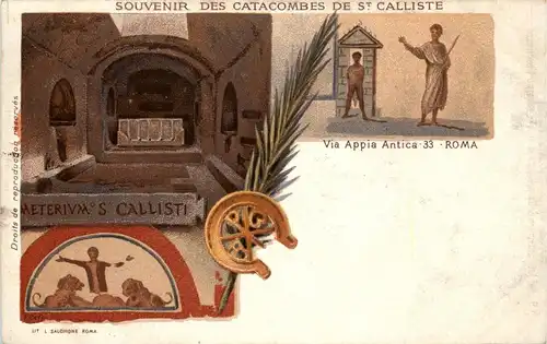 Roma - Souvenir des Catacombes de St. Calliste -370428