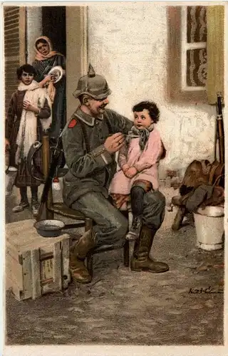 Soldat mit Kind -230634