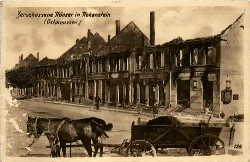 Zerschossene Häuser in Hohenstein -231088