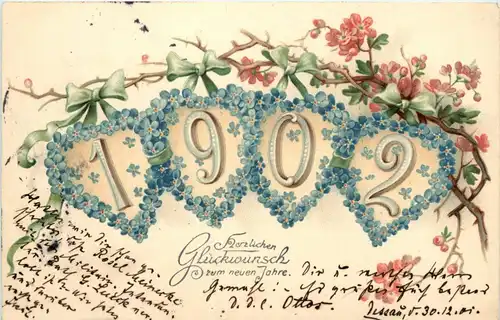 Neujahr - Jahreszahl 1902 -262200