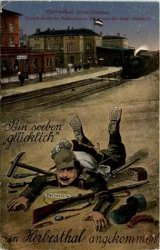 Bin soeben in Herbesthal angekommen -262114