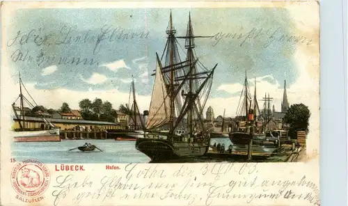 Lübeck Hafen - Litho -271042